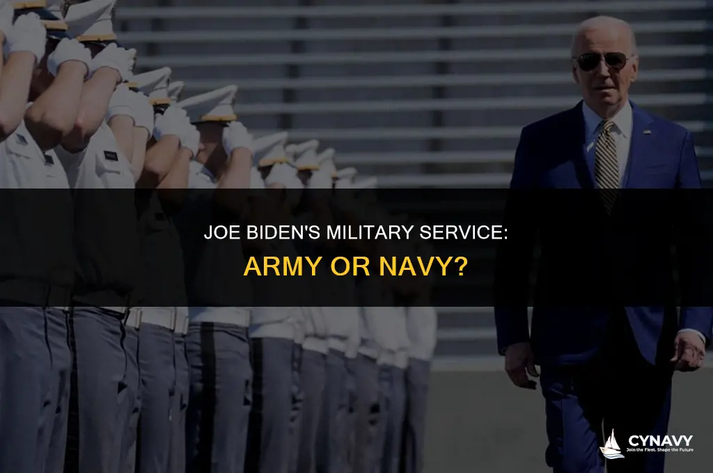 did joe biden serve in the army or navy