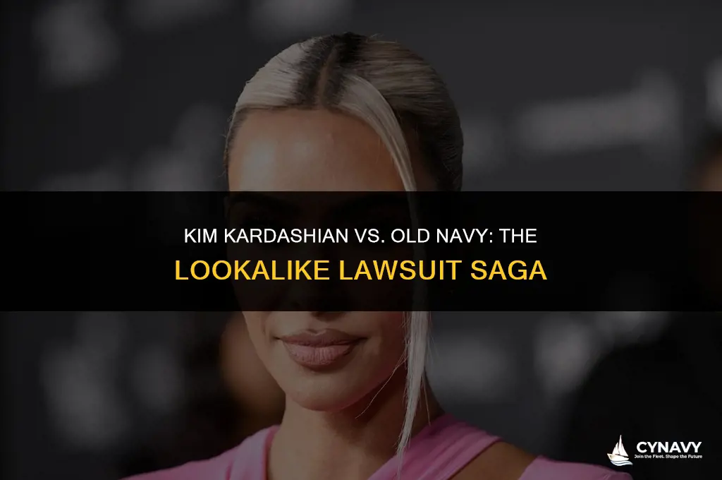 did kim kardashian sue old navy look alike
