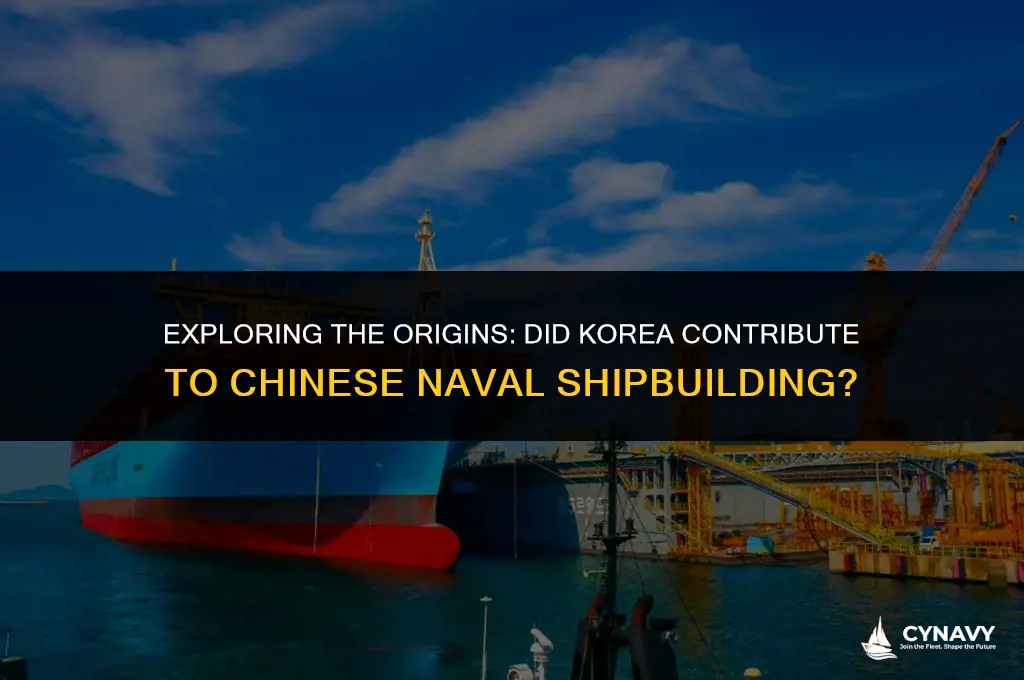 did korea make chinese navy ships