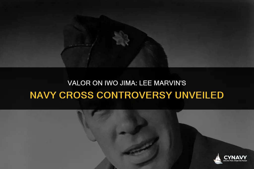 did lee marvin earn the navy cross on iwo jima