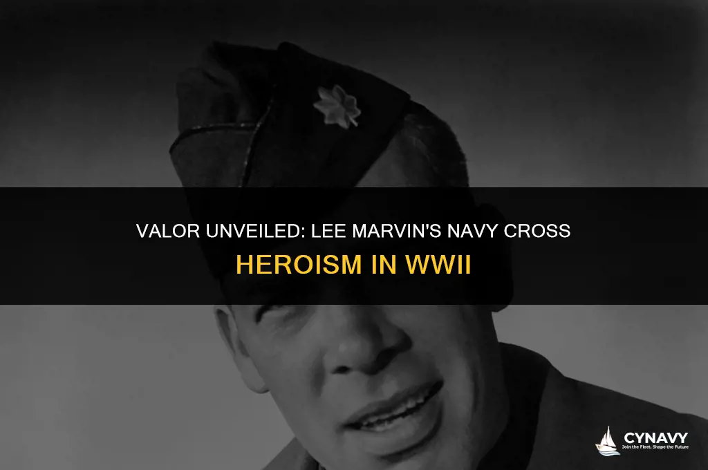 did lee marvin win a navy cross in wwii