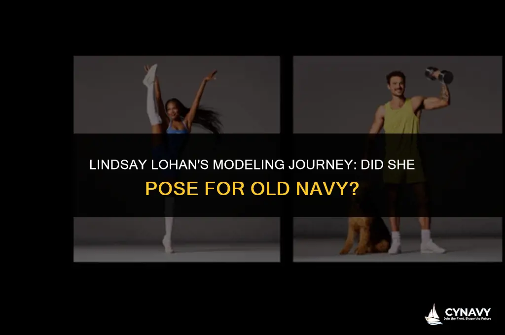 did lindsay lohan model for old navy