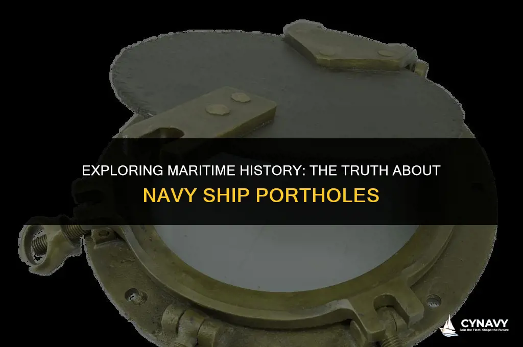 did navy ship have portholes down the sides