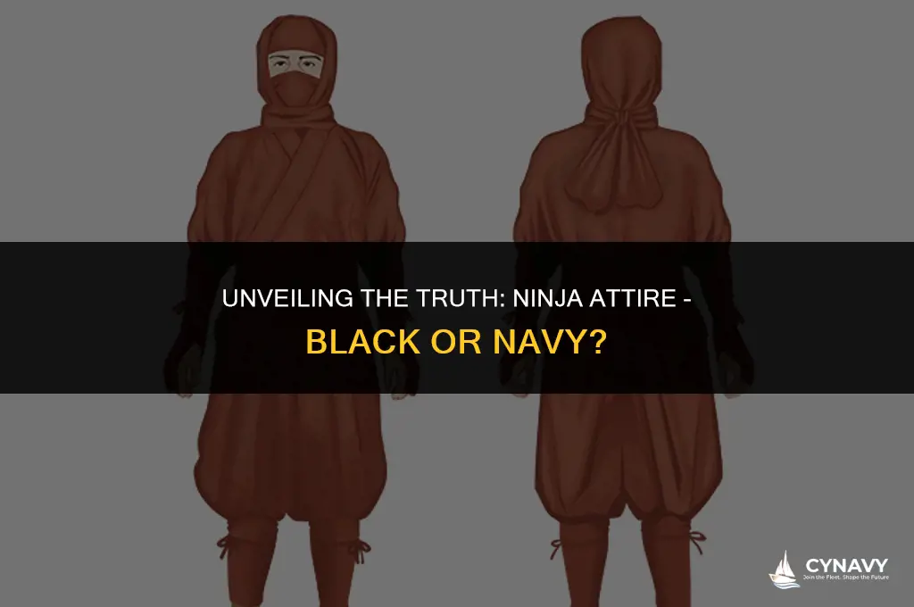 did nijas wear black or navy