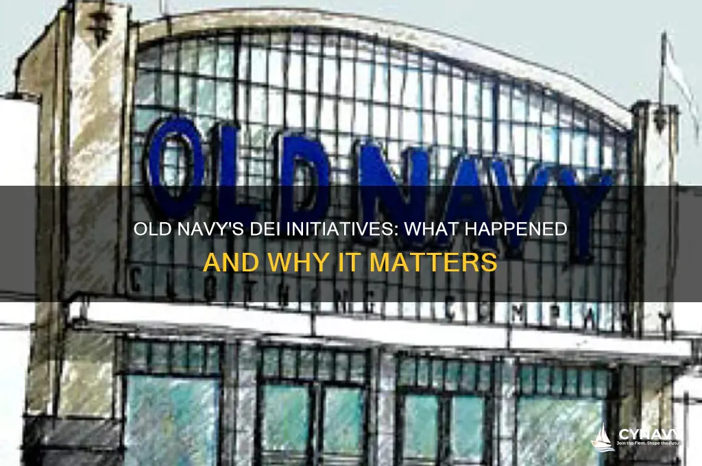 did old navy get rid of dei