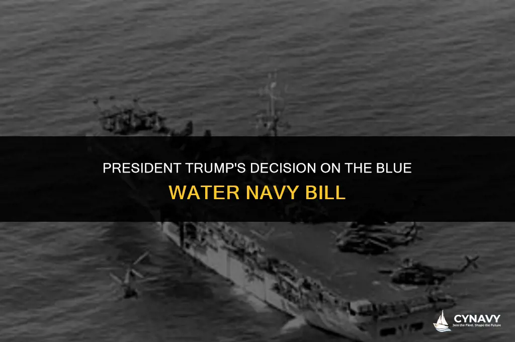 did president trump sign blue water navy bill