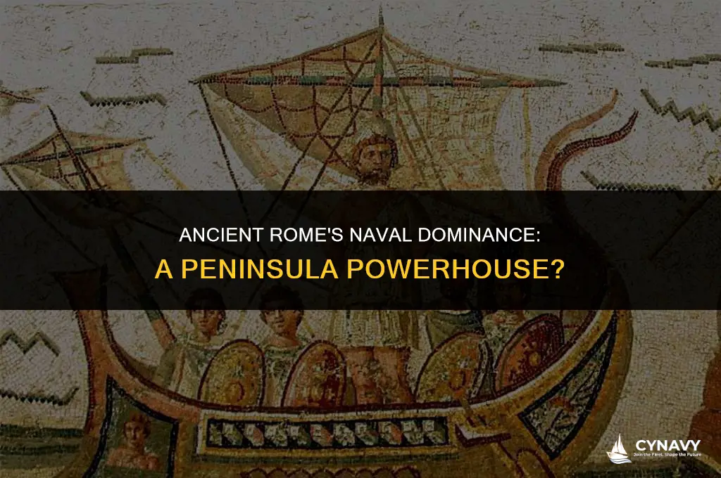 did rome have a navy on the italian peninsula
