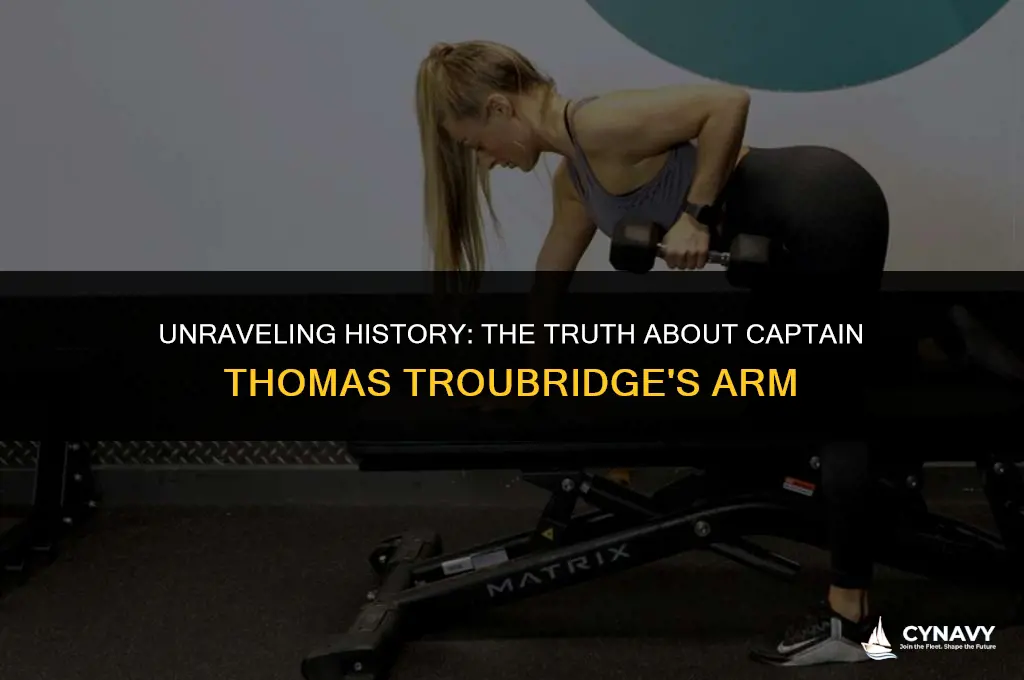 did royal navy captain thomas troubridge have one arm