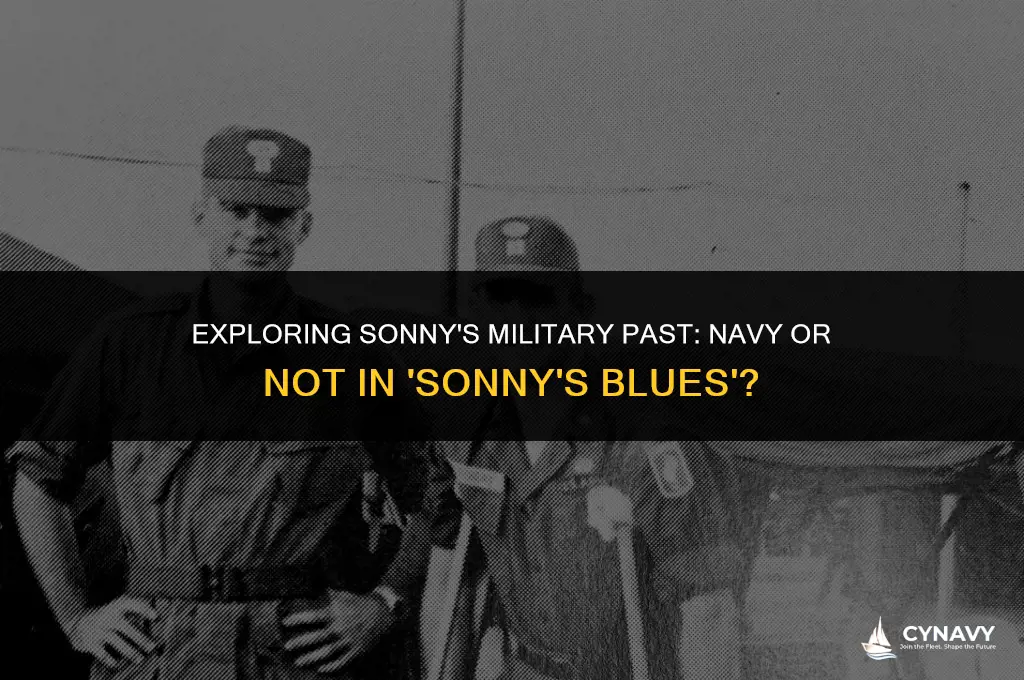 did sonny goto the navy in sonnys blues
