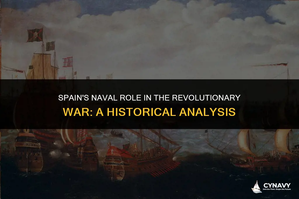 did spain contribute its navy to the revolutionary war