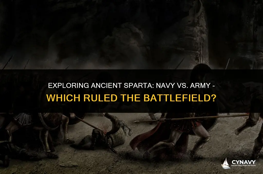did sparta have a navy or army