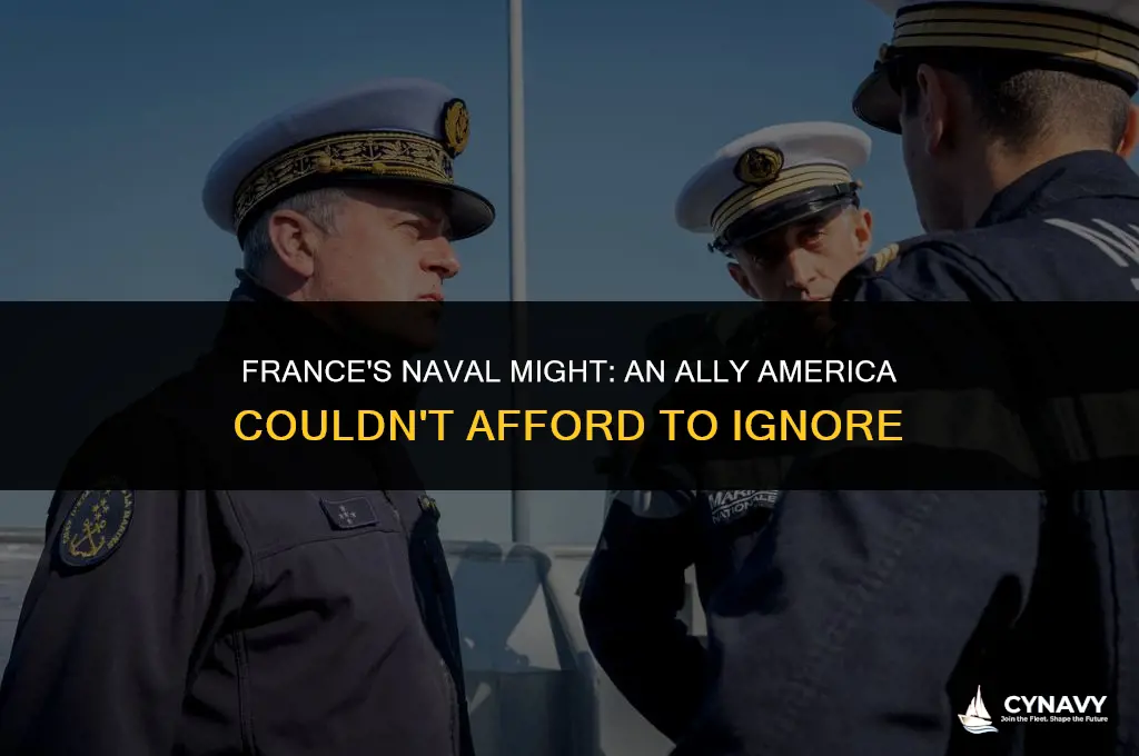 did tfrance hav a strong navy that america needed