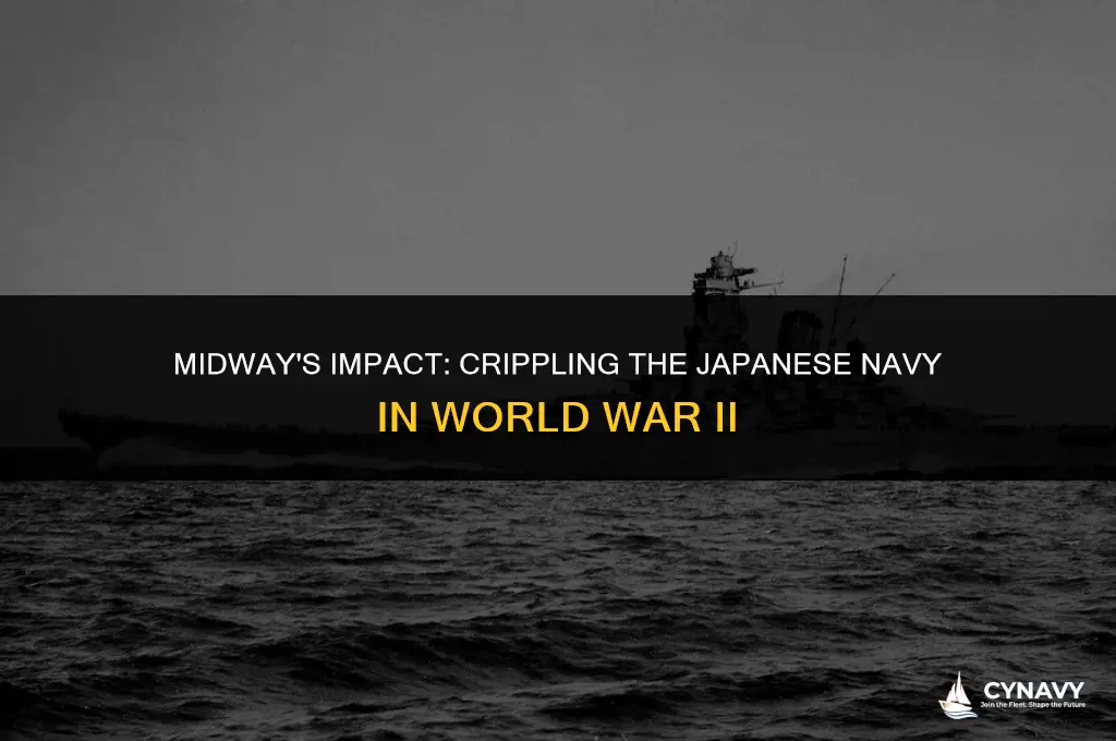 did the battle of midway destroy the japanese navy