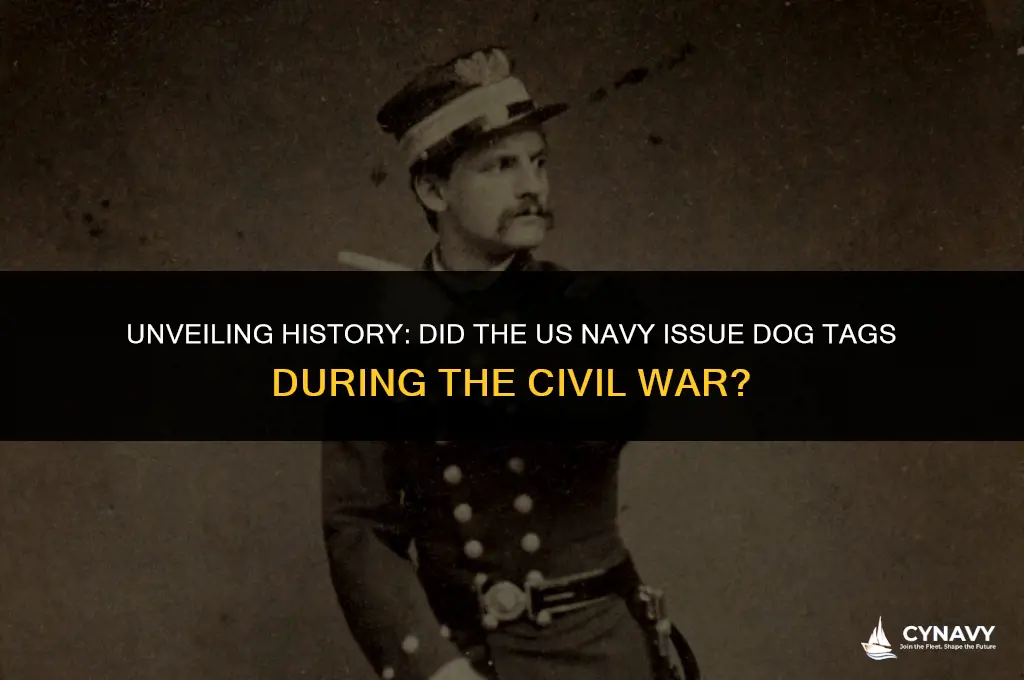 did the civil war us navy issue dog tags