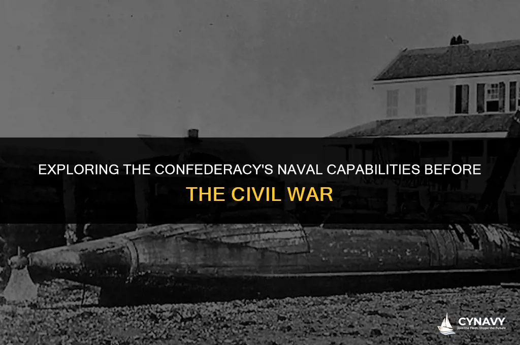 did the confederacy have a navy before the civil war