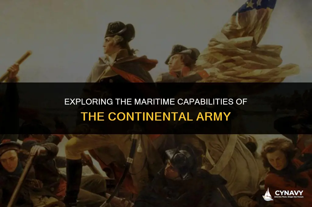 did the continental army have a navy