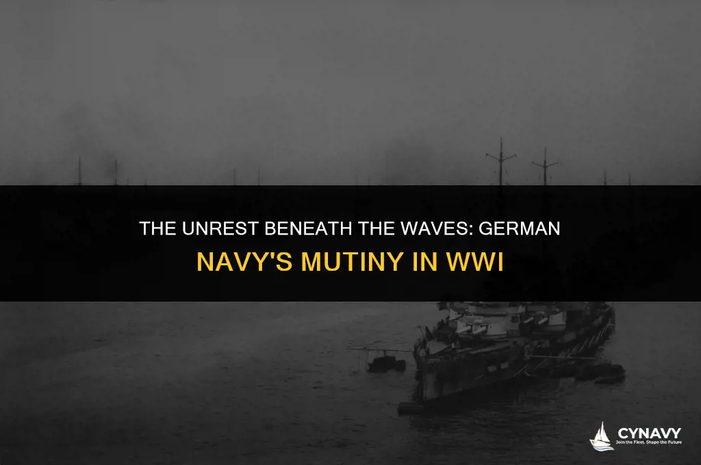 did the german navy mutiny in world war 1
