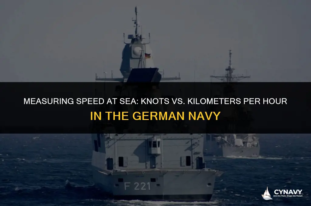 did the german navy use knots or km h