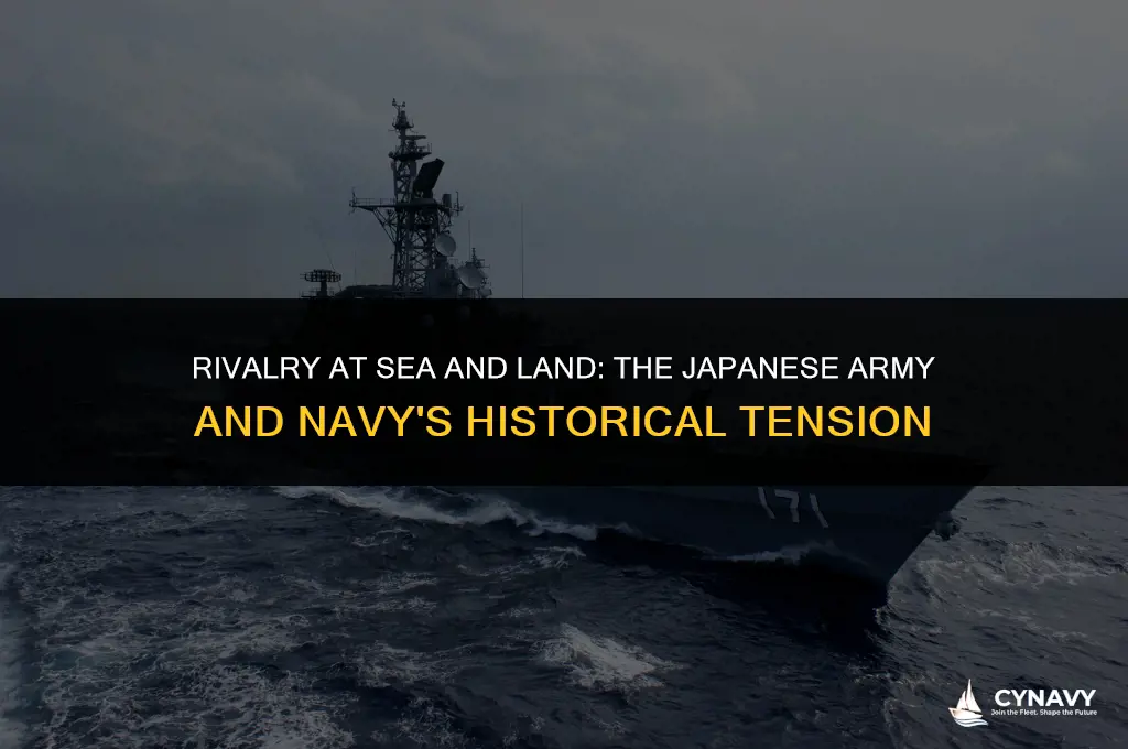 did the japanese army and navy rivalry
