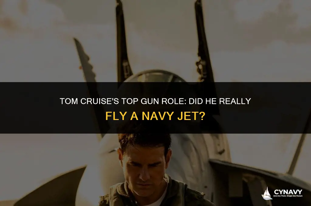 did the navy actually let tom cruise fly a jet