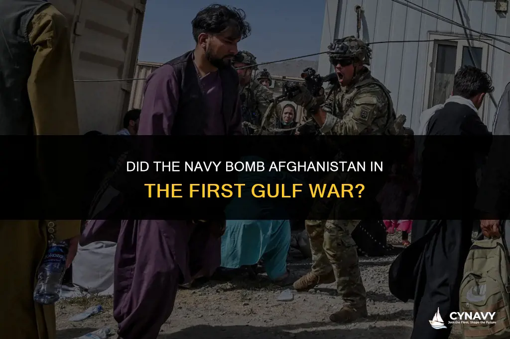did the navy bomb afghanistan in the first gulf war