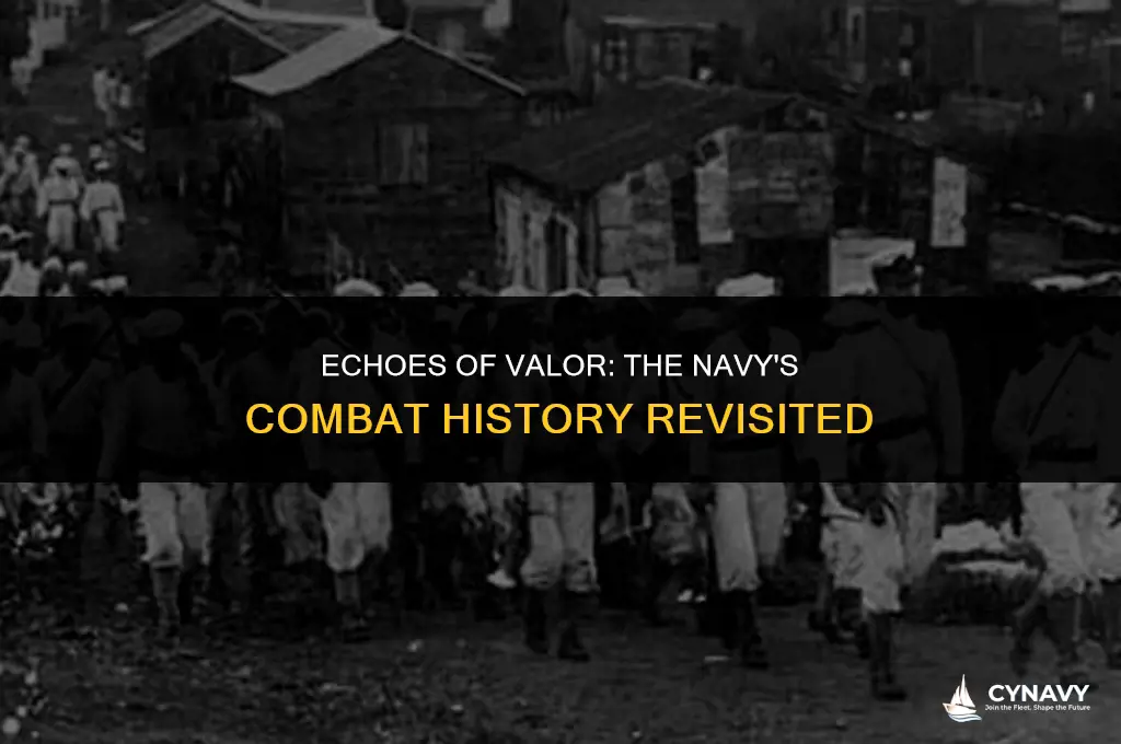 did the navy see a lot of combat back then