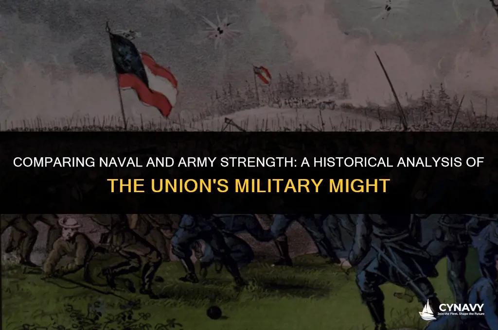 did the union have a stronger navy than army