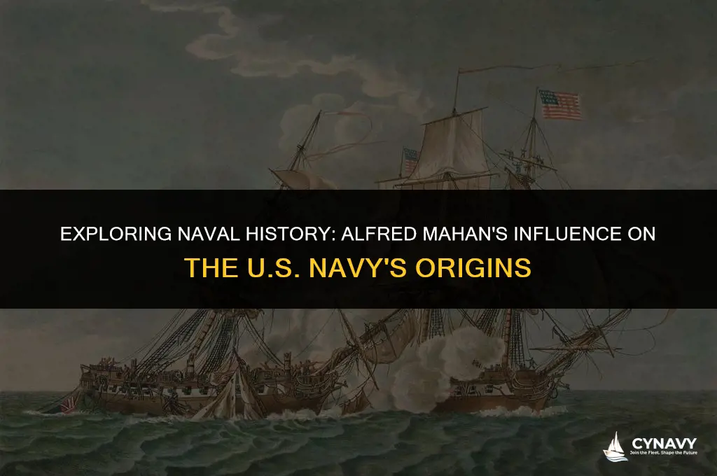 did the us have a navy before alfred mahan