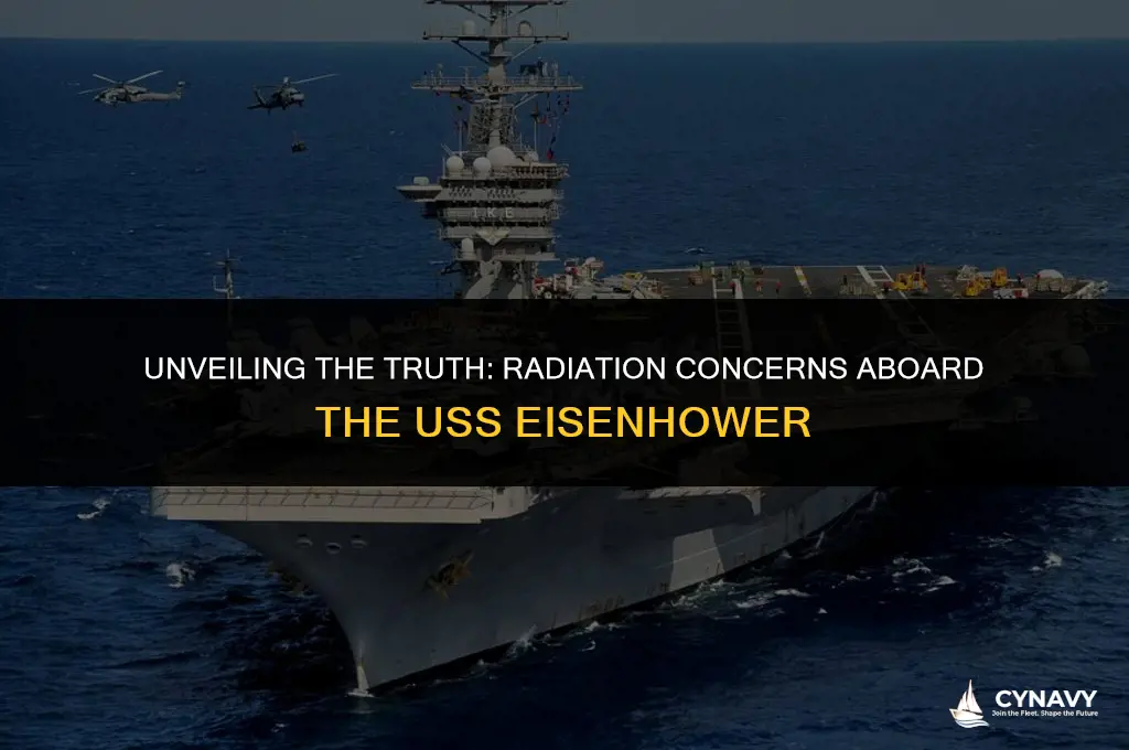 did the us navy ship uss eisenhower have radiation aboard