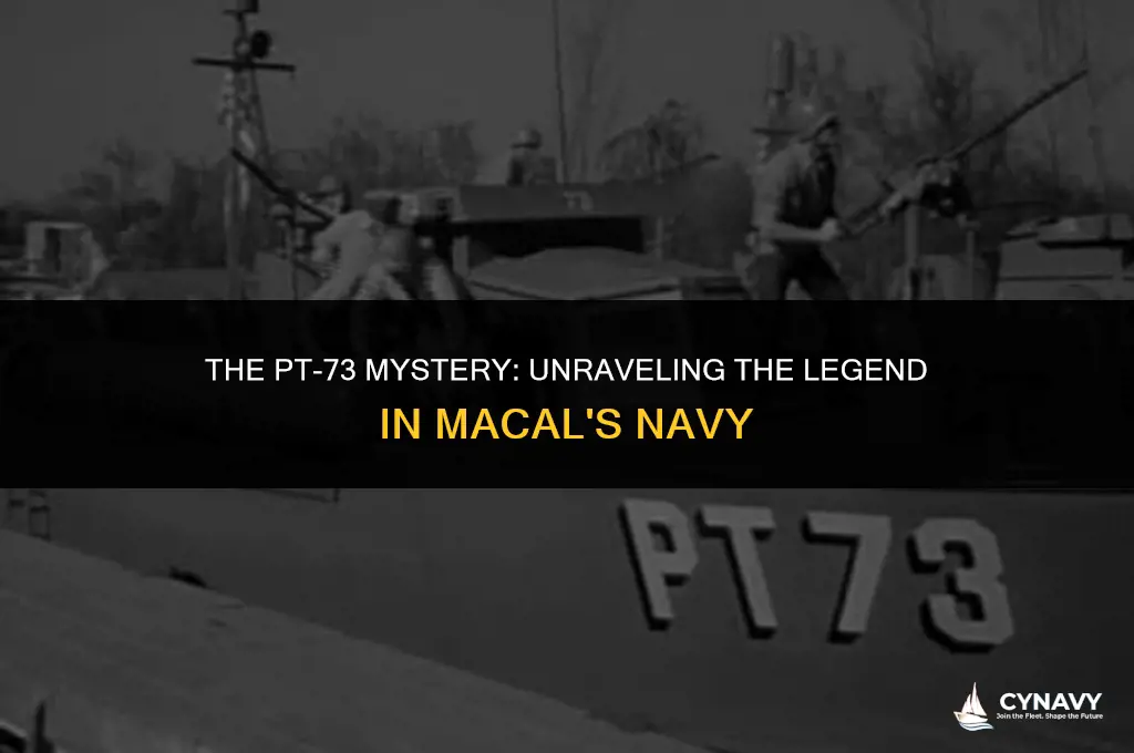 did they ever lose the pt73 in macals navy
