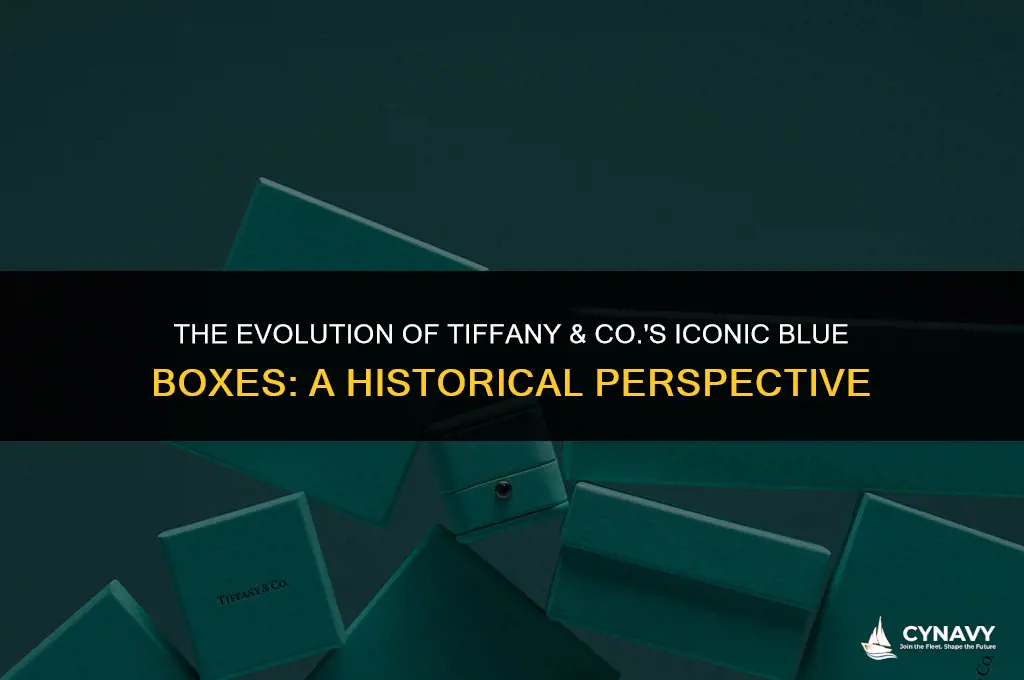 did tiffany ever have navy blue boxes