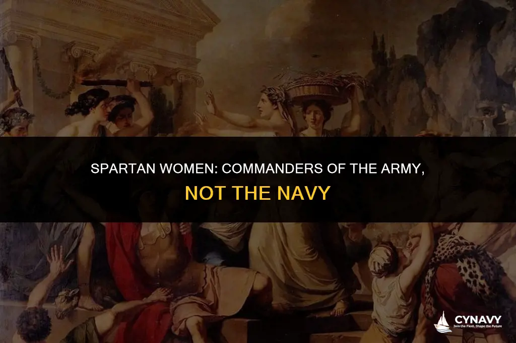 did womens in sparta have a navy or army