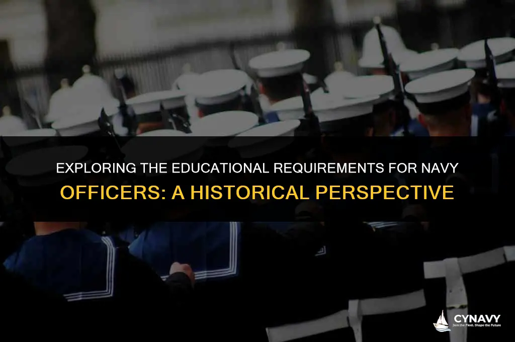did you always need a degree for navy officer