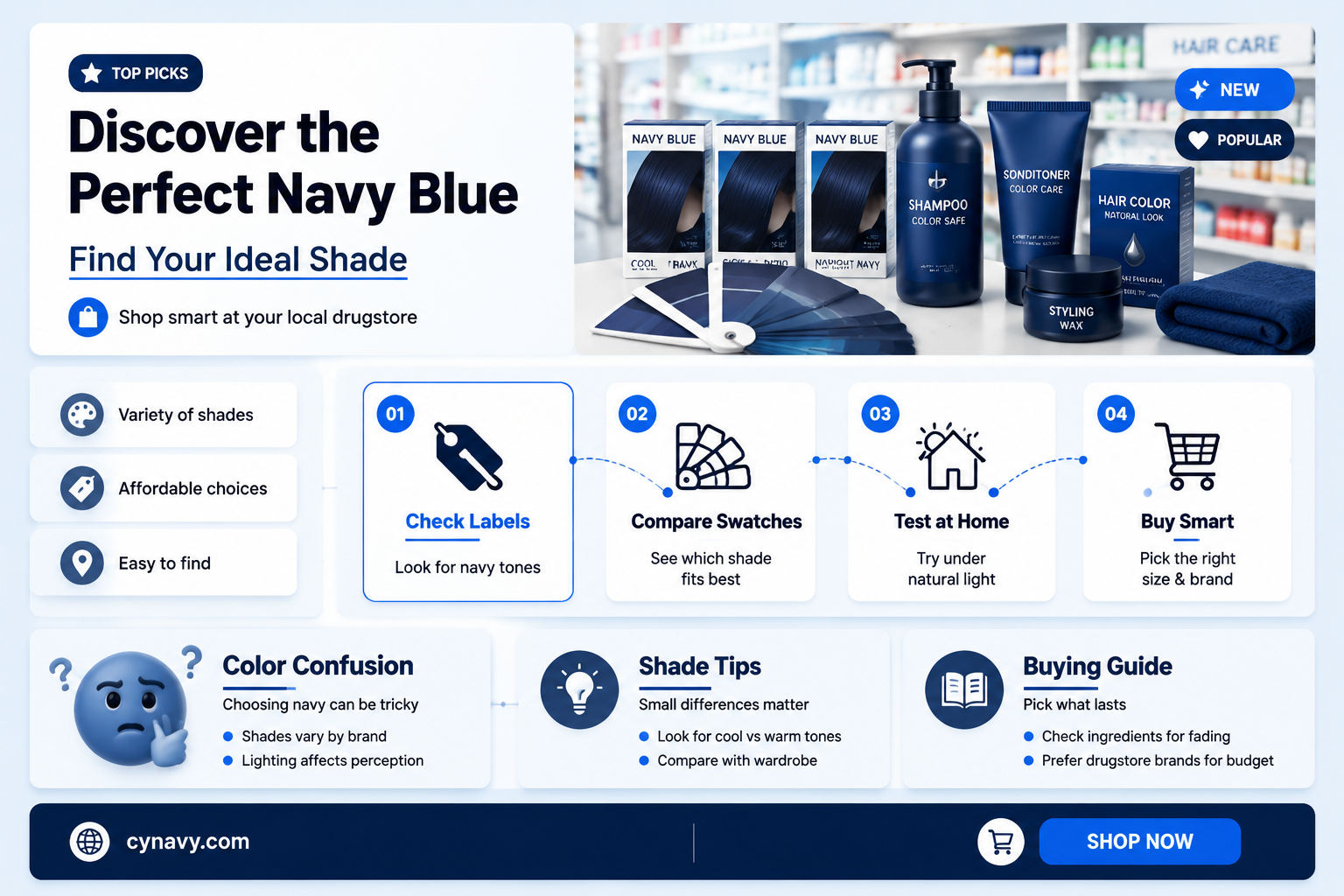 are there any drugstore palettes with navy blue