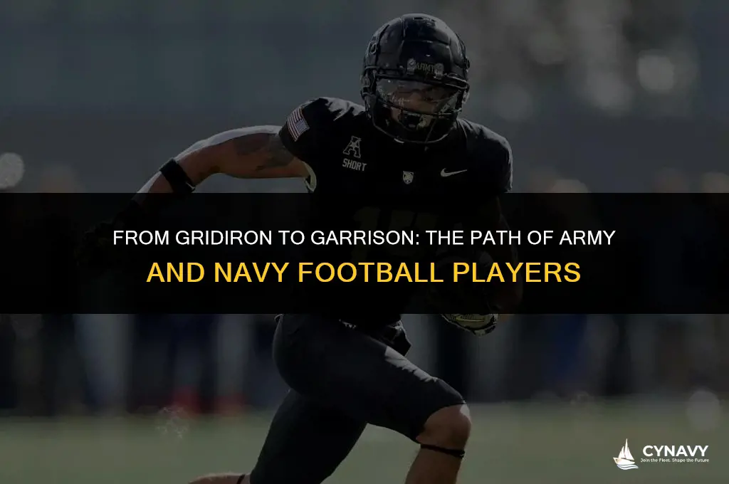 do army and navy football players enlist