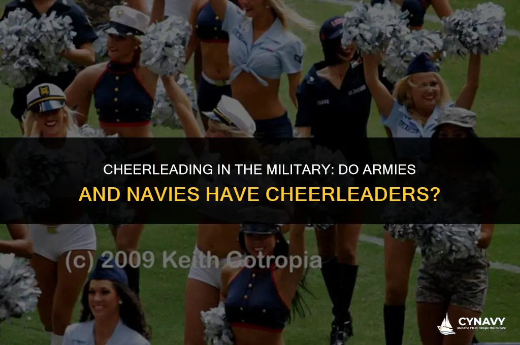 do army and navy have cheerleaders