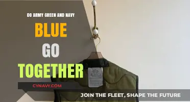 Harmonizing Hues: Army Green and Navy Blue in Fashion