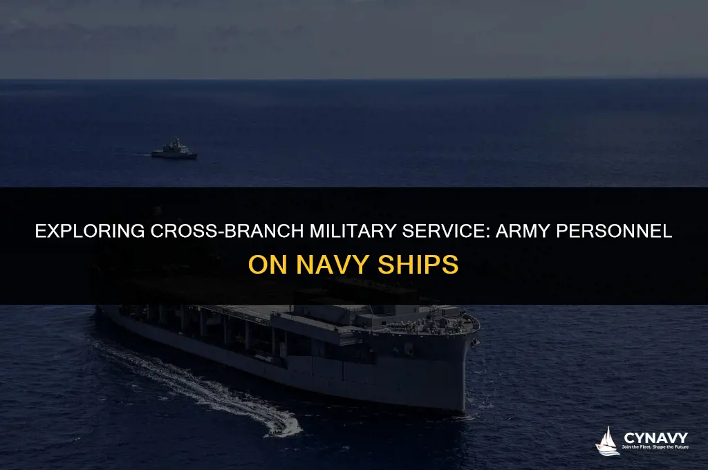 do army serve on navy ships
