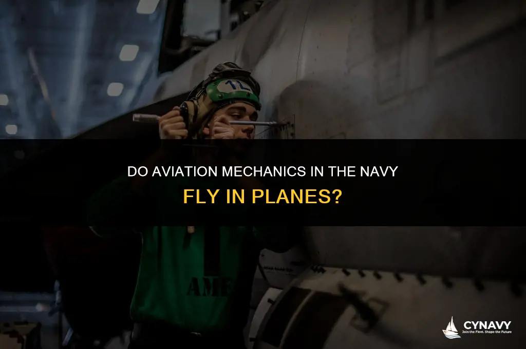 do aviation mechanics in the navy fly in planes