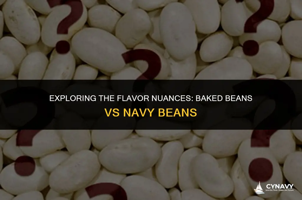 do baked beans and navy beans taste the same