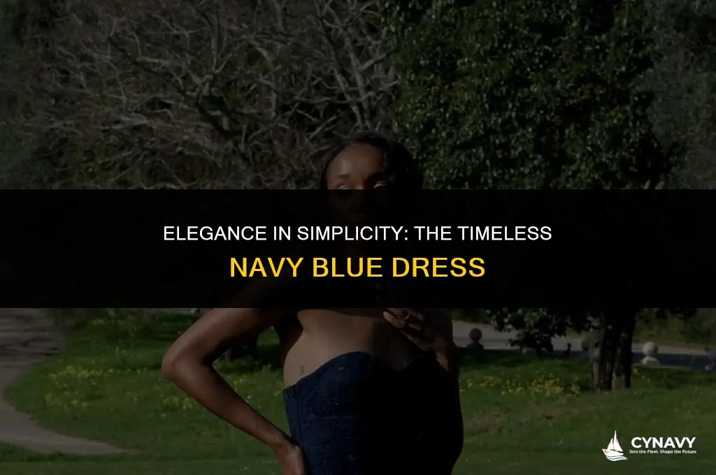 do be navy blue dress