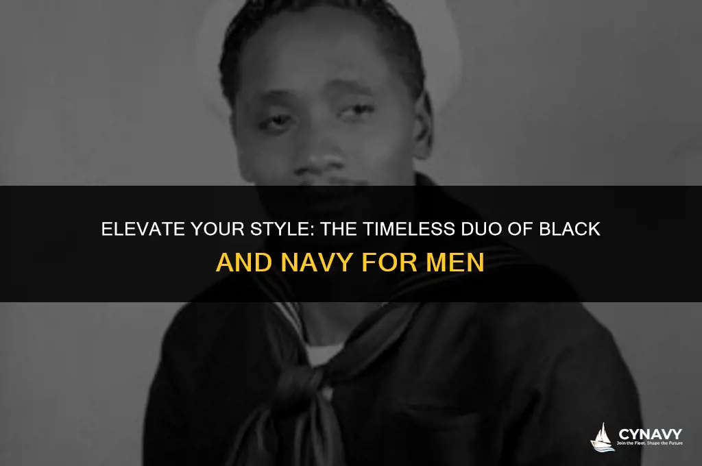 do black and navy go together men