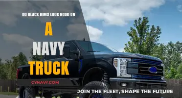Elevate Your Ride: Black Rims on a Navy Truck - Yes or No?
