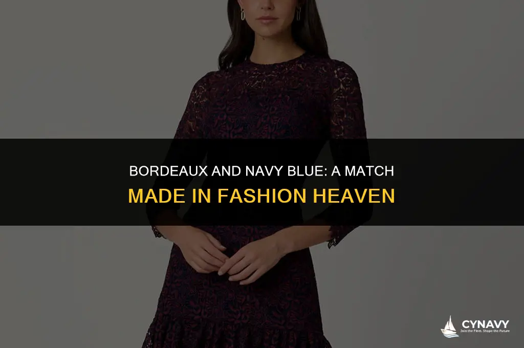 do bordeaux and navy blue go together