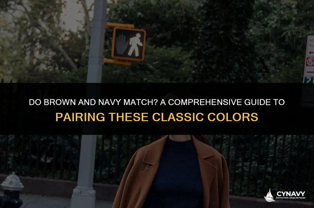 do brown and navy match