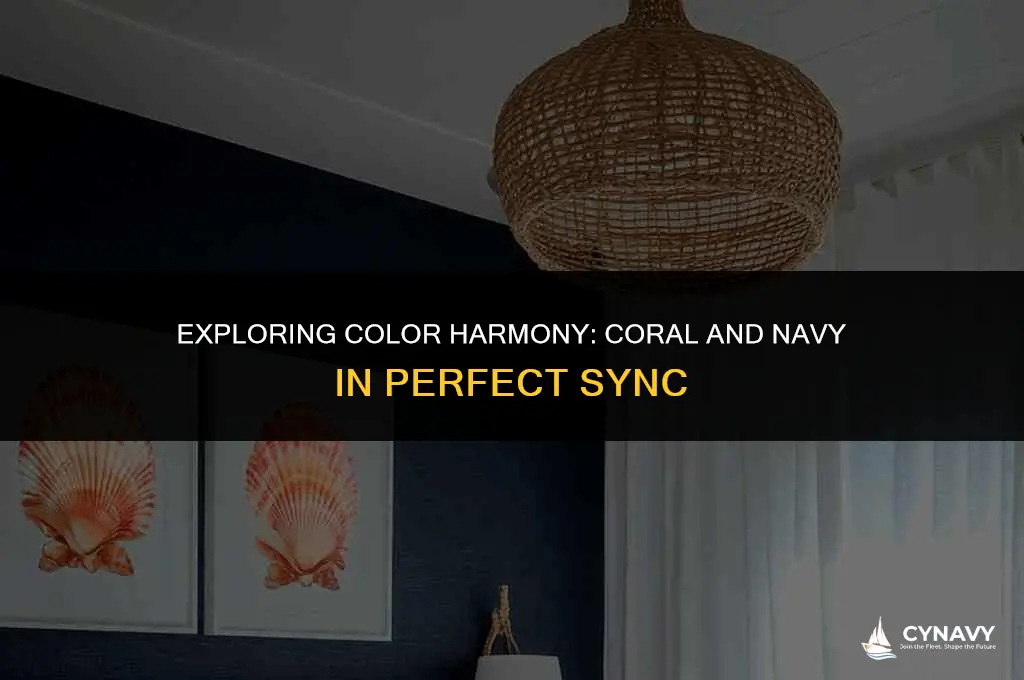 do coral and navy go together