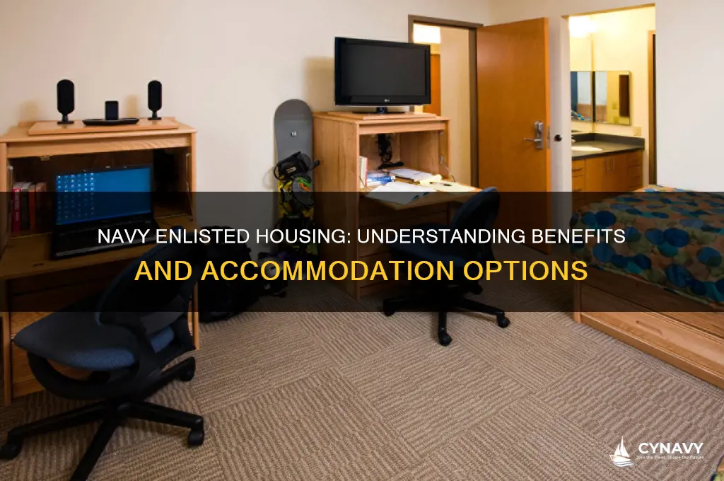 do enlisted men in the navy get housing