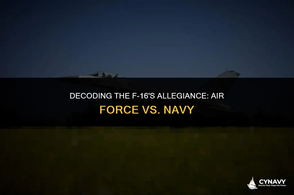do f16 belong to air force or us navy