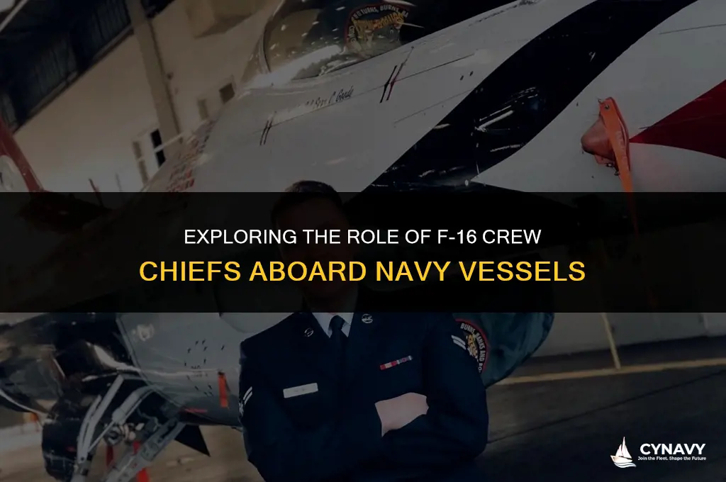 do f16 crew chief work on navy ships