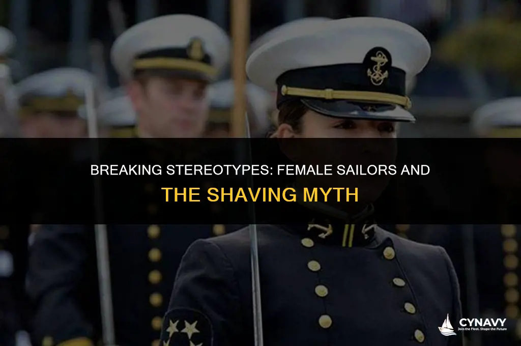do females joining the navy have to shave their head